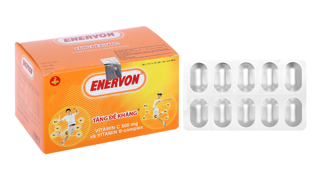 Enervon bổ sung vitamin nhóm B và vitamin C (10 vỉ x 10 viên)