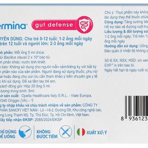 Men vi sinh Enterogermina Gut Defense tăng cường tiêu hóa hộp 20 ống x 5ml