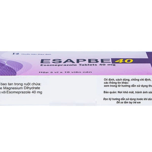 Esapbe 40 trị trào ngược dạ dày thực quản (3 vỉ x 10 viên)