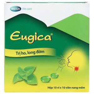 Eugica trị ho, đau họng, sổ mũi, cảm cúm, long đàm (10 vỉ x 10 viên)