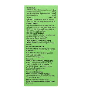 Eugica trị ho, đau họng, sổ mũi, cảm cúm, long đàm (10 vỉ x 10 viên)