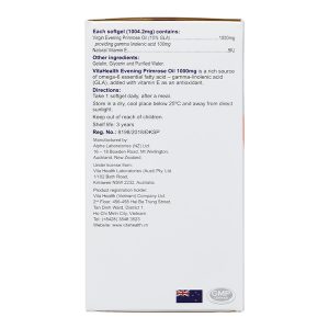 Evening Primrose Oil 1000mg hỗ trợ tăng cường nội tiết tố nữ hộp 60 viên