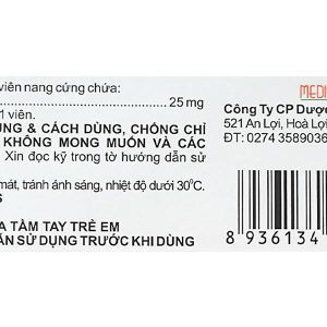 Fellaini 25mg điều trị vẩy nến và bệnh ngoài da (3 vỉ x 10 viên)