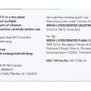 Ferrovit bổ sung sắt và axit folic, trị thiếu máu (5 vỉ x 10 viên)