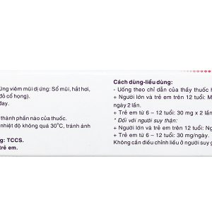 Fexophar 60mg trị viêm mũi dị ứng, dị ứng da, nổi mề đay (5 vỉ x 10 viên)