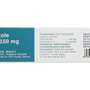 Fluconazole STELLA 150mg trị viêm màng não, nhiễm nấm (1 vỉ x 1 viên)