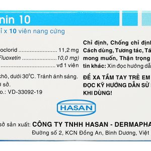 Flutonin 10 trị trầm cảm, rối loạn ám ảnh (5 vỉ x 10 viên)