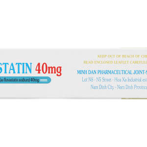 Fluvastatin MD Pharco 40mg trị rối loạn mỡ máu (3 vỉ x 10 viên)