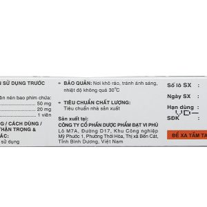 Franilax trị phù, tăng huyết áp (3 vỉ x 10 viên)