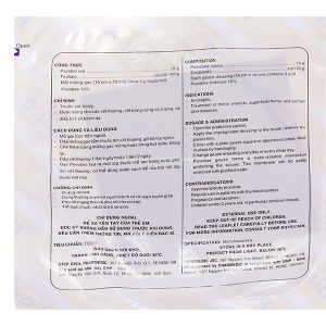 Gạc Povidine iodine 10% sát trùng vết thương hộp 10 miếng