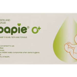 Gạc răng miệng Dr. Papie 0+ giúp sạch lưỡi, nướu, răng hộp 30 gói