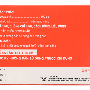 Galanmer 500mcg trị thiếu máu, thiếu vitamin B12 (10 vỉ x 10 viên)