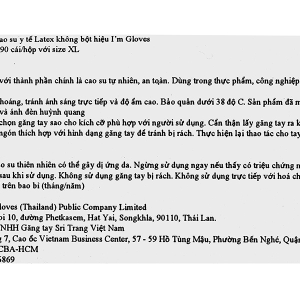 Găng tay y tế không bột Latex I'm Glove size M hộp 50 đôi