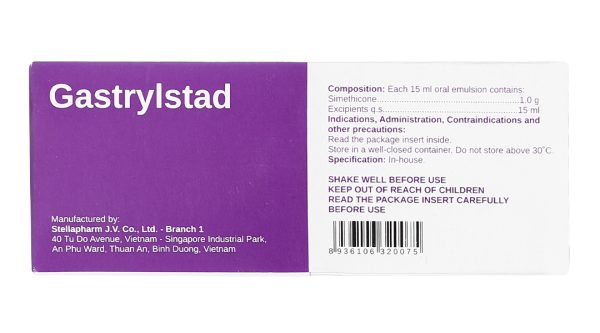 Nhũ dịch uống Gastrylstad trị đầy hơi, khó tiêu chai 15ml