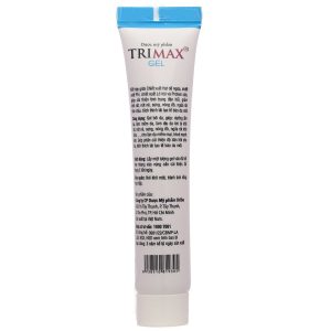 Gel Trimax giúp giảm các triệu chứng đau rát, sưng, nóng do trĩ gây ra tuýp 20g