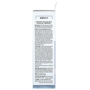 Gel rửa mặt Transino Clear Gel Wash giúp dưỡng ẩm, làm sạch và loại bỏ dầu thừa tuýp 110g