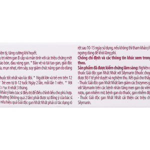 Giải độc gan Nhất Nhất hỗ trợ điều trị viêm gan B, giải độc, tái tạo gan (2 vỉ x 10 viên)