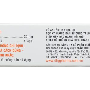 Glumeron 30 MR trị đái tháo đường tuýp II (5 vỉ x 20 viên)