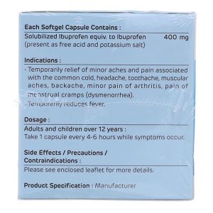 Gofen 400 Clearcap giảm đau, hạ sốt, kháng viêm (5 vỉ x 10 viên)