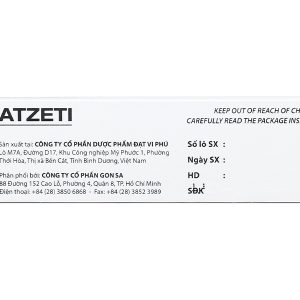 Gon Sa Atzeti 10/10mg trị rối loạn mỡ máu (3 vỉ x 10 viên)