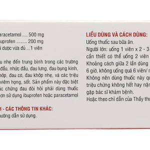 Hapacol Pain giảm đau, hạ sốt từ nhẹ đến trung bình (10 vỉ x 10 viên)