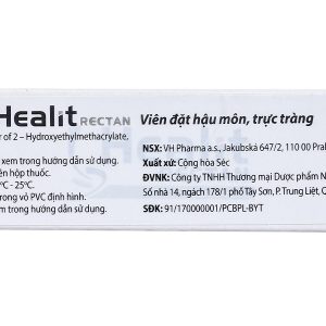 Viên đặt hậu môn Healit Rectan hỗ trợ trị trĩ hộp 10 viên