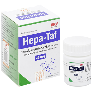 Hepa-Taf 25mg trị viêm gan siêu vi B mạn tính lọ 30 viên
