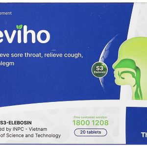 Heviho hỗ trợ giảm ho, đau rát họng hộp 20 viên