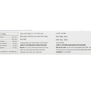 Heviho hỗ trợ giảm ho, đau rát họng hộp 20 viên