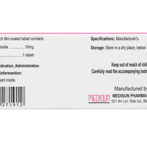 Hezepril 10 trị tăng huyết áp, suy tim sung huyết (6 vỉ x 10 viên)