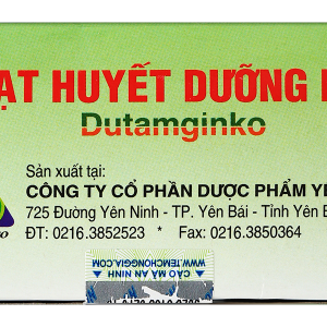 Viên bao đường hoạt huyết dưỡng não Dutamginko (5 vỉ x 20 viên)