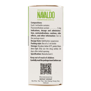 Hỗn dịch nhỏ mắt Navaldo 0.1% trị viêm mí mắt, viêm giác mạc lọ 5ml