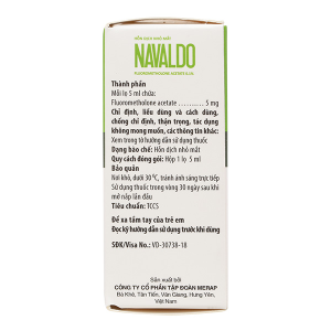 Hỗn dịch nhỏ mắt Navaldo 0.1% trị viêm mí mắt, viêm giác mạc lọ 5ml