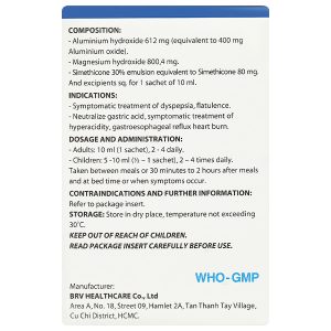 Hỗn dịch uống Biviantac giảm đầy hơi, trướng bụng ăn không tiêu (20 gói x 10ml)