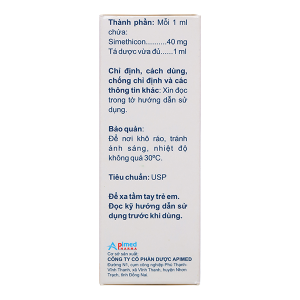 Hỗn dịch uống Simecol chống đầy hơi, giảm triệu chứng khó tiêu chai 15ml