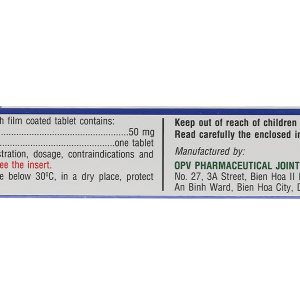 Ibutop 50 trị triệu chứng trong viêm dạ dày (2 vỉ x 10 viên)