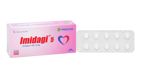 Imidagi 5 mg điều trị bệnh tăng huyết áp (3 vỉ x 10 viên)