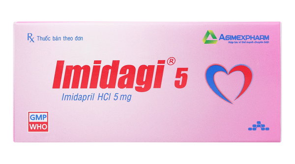 Imidagi 5 mg điều trị bệnh tăng huyết áp (3 vỉ x 10 viên)