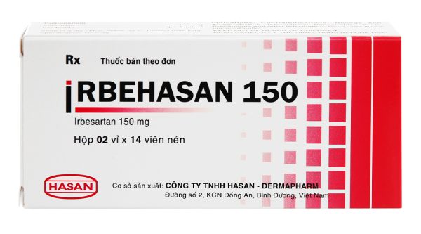 Irbehasan 150 trị tăng huyết áp (2 vỉ x 14 viên)