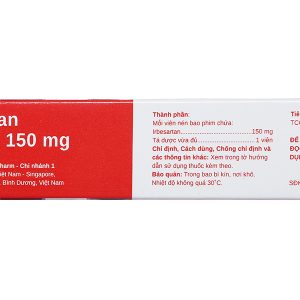 Irbesartan Stella 150mg trị tăng huyết áp (2 vỉ x 14 viên)