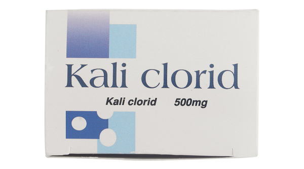 Kali Clorid Nadyphar 500mg phòng và trị triệu chứng giảm kali huyết (10 vỉ x 10 viên)