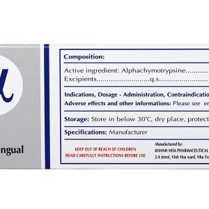 Katrypsin Fort 8400IU trị phù nề sau chấn thương, phẩu thuật, bỏng (10 vỉ x 10 viên)