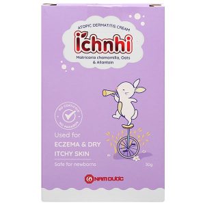 Kem bôi chàm sữa thảo dược Ích nhi làm dịu da bị chàm sữa, khô ngứa cho trẻ em tuýp 30g