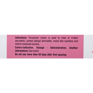 Kem bôi Forsancort 1% trị các bệnh viêm da tiếp xúc tuýp 10g
