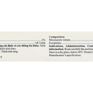 Kem bôi da Micosalderm 2% trị các bệnh da liễu do nhiễm nấm tuýp 10g