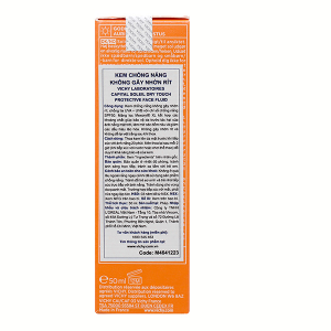 Kem chống nắng Vichy Capital Soleil Dry Touch Protective Face Fluid SPF 50 tuýp 50ml