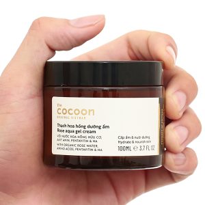 Thạch hoa hồng Cocoon nuôi dưỡng, khóa ẩm da suốt 24 giờ hũ 100ml