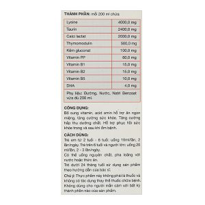 Dung dịch uống Kiddi Biolysine giúp ăn ngon miệng, tăng cường hấp thu chai 120ml