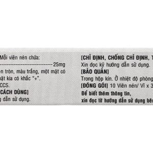 Kuplevotin 25mg trị rối loạn chức năng tiêu hóa (3 vỉ x 10 viên)