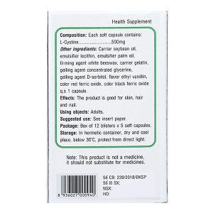 Philife L-Cystine làm đẹp da, tóc, móng hộp 60 viên